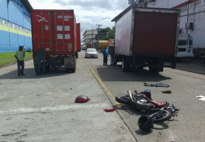 Así quedó la moto. Foto: Delfia Cortez
