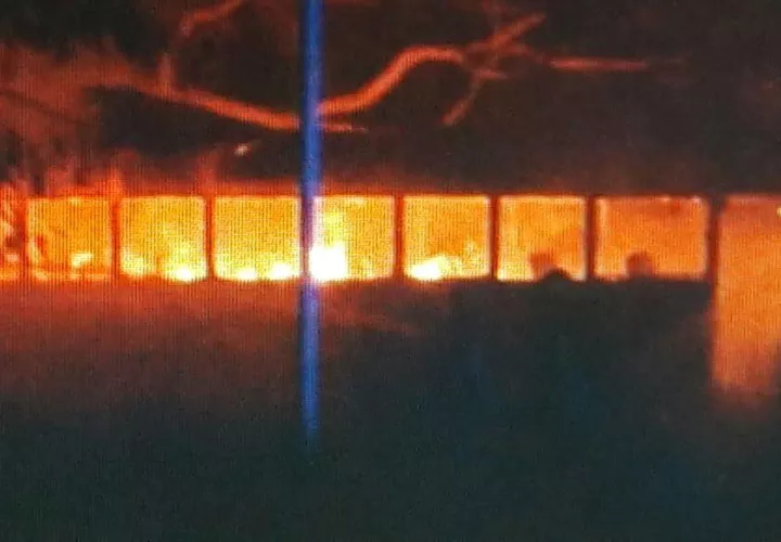 Incendio registrado. 