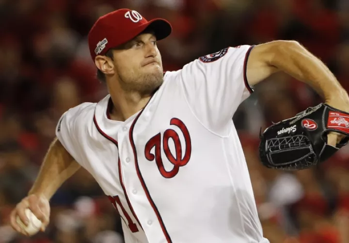 Max Scherzer terminó con marca ganadora de 20-7. /Foto AP