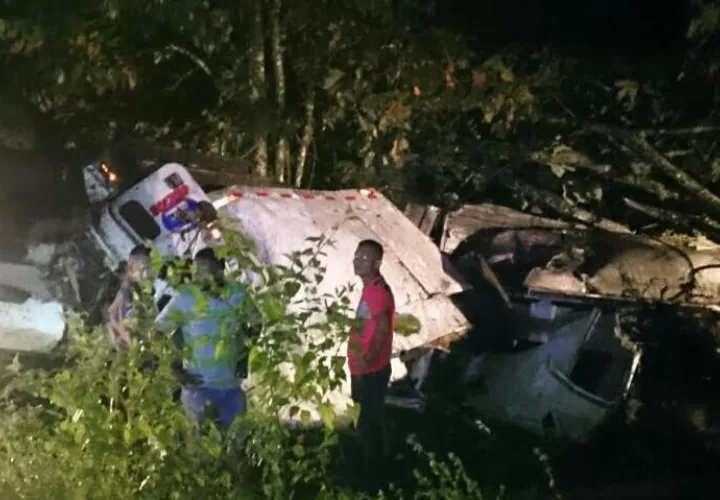 Lugar donde explotó el carro cisterna. 