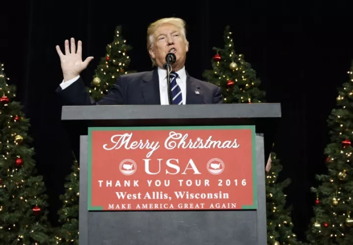 Donald Trump, ganó la presidencia de Estados Unidos el 8 de noviembre. /Foto AP