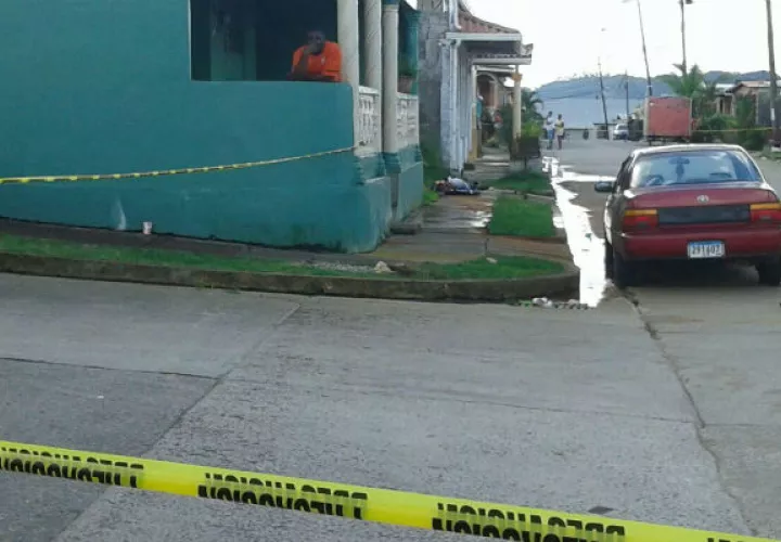 Área del asesinato. Foto: Delfia Cortez