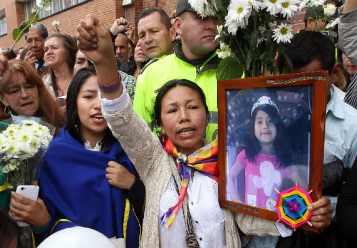 La pequeña Yuliana Samboní fue secuestrada y asesinada. FOTO/EFE