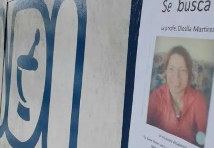  Panfletos con la imagen de la profesora se observaron varios días por la zona.