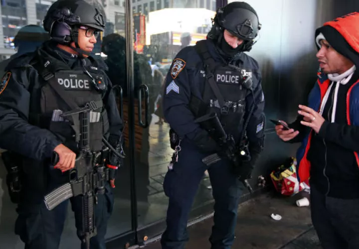Fuertes medidas de seguridad para la fiesta de Fin de Año en Times Square. FOTO/AP