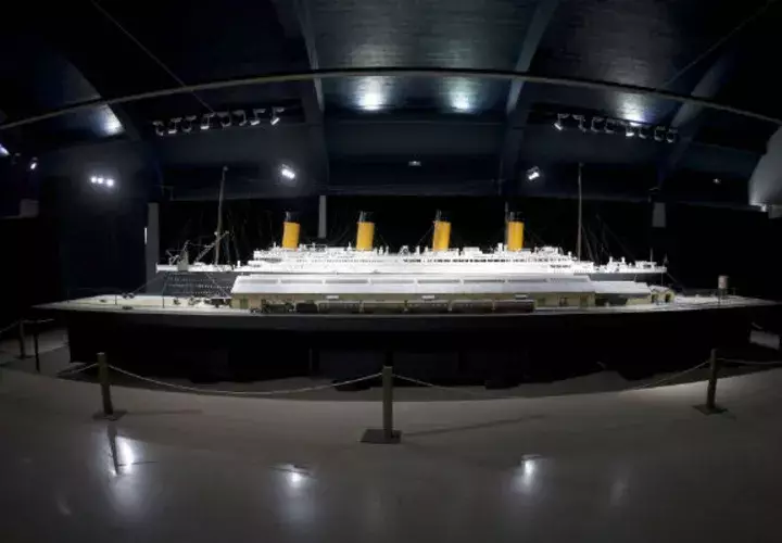 Maqueta del Titanic. Foto/ EFE