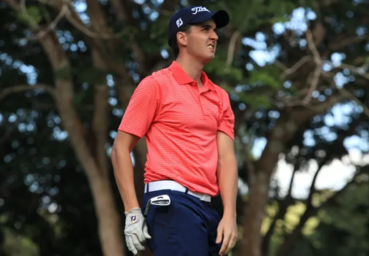 Mike Dunne durante un evento en el Club de Golf de Panamá. /Foto Anayansi  Gamez