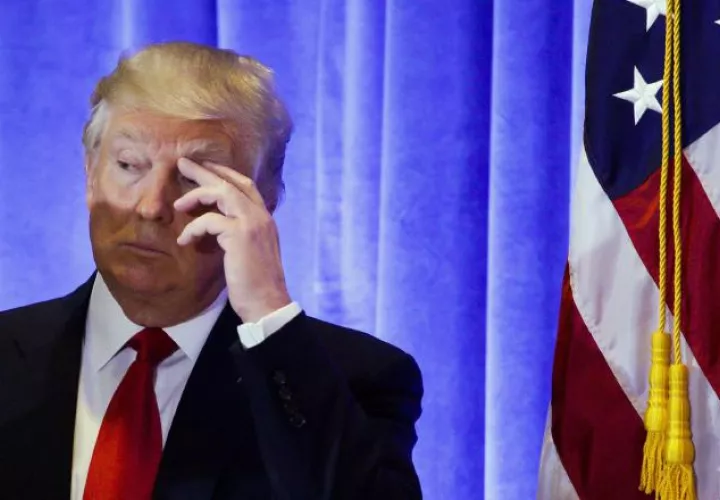 Donald Trump, dijo que aún están auditando su declaración de impuestos. /Foto AP