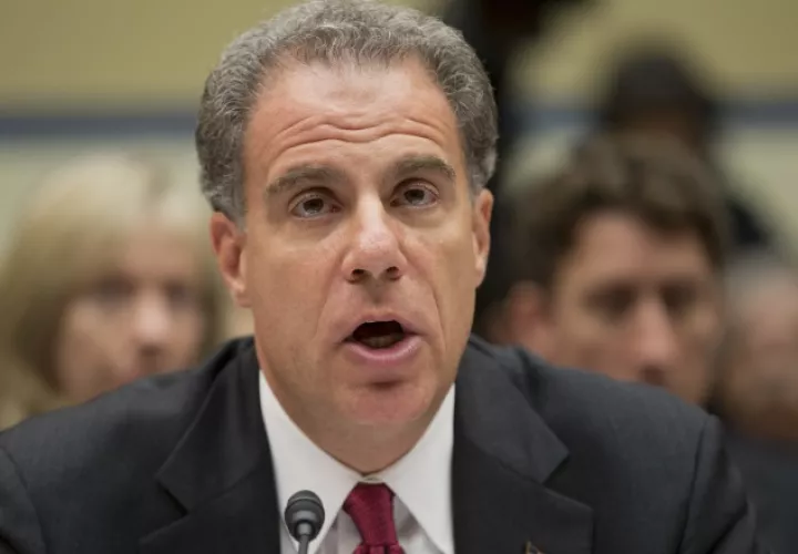 Inspector General del Departamento de Justicia de Estados Unidos, Michael Horowitz. /Foto AP