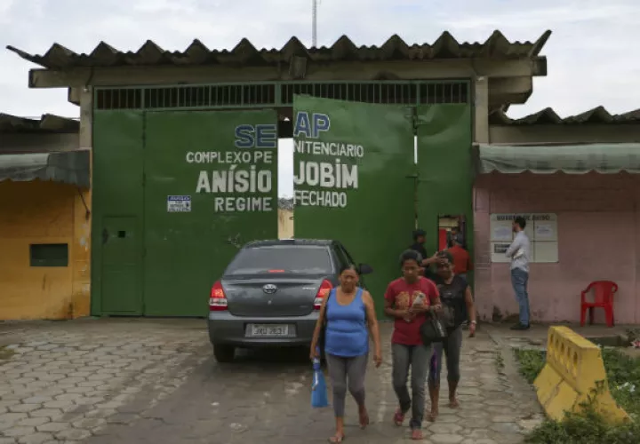 La crisis comenzó entre el 1 y el 2 de enero en el Complejo Penitenciario Anisio Jobim. FOTO/AP