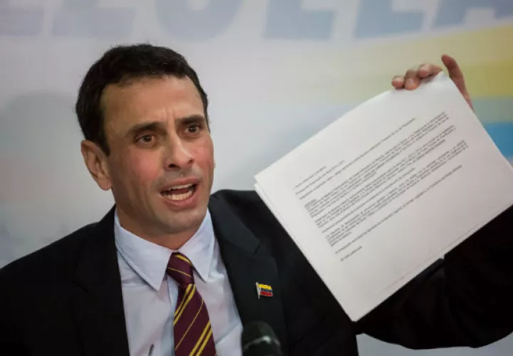 Opositor venezolano Henrique Capriles. FOTO/EFE