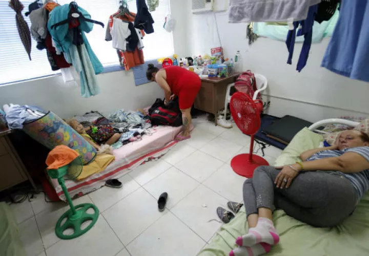 Cubanos varados en Panamá. FOTO/EFE