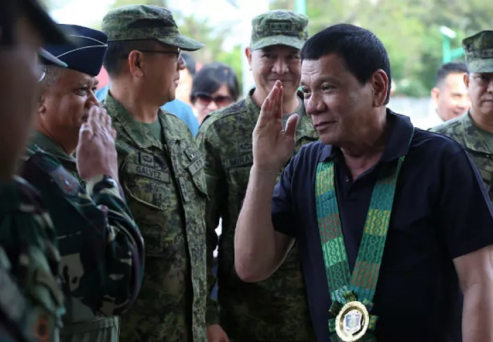 Presidente de Filipinas Rodrigo Duterte. FOTO/AP