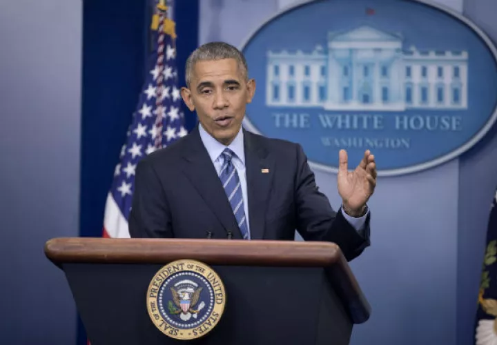 Barack Obama presentó su último discurso semanal. FOTO/AP