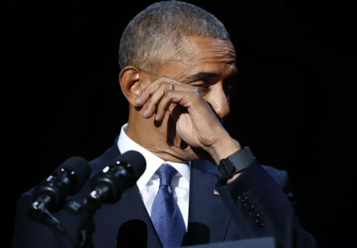Barack Obama se presentó en Chicago para presentar su último discurso presidencial. FOTO/AP