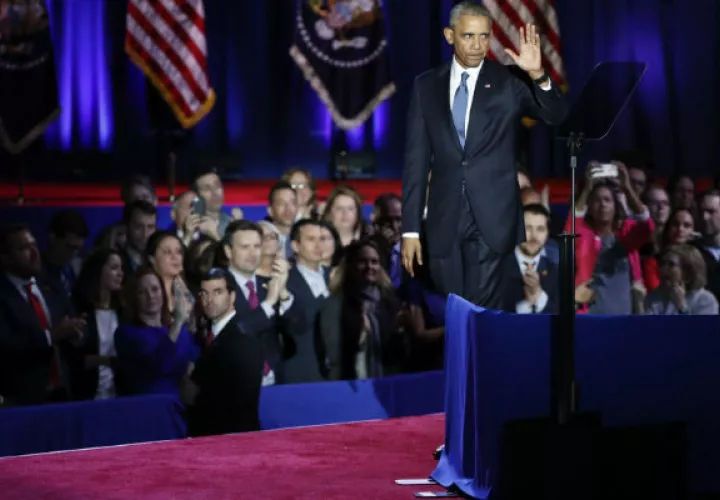 Barack Obama sale de la Casa Blanca el próximo 20 de enero. FOTO/AP