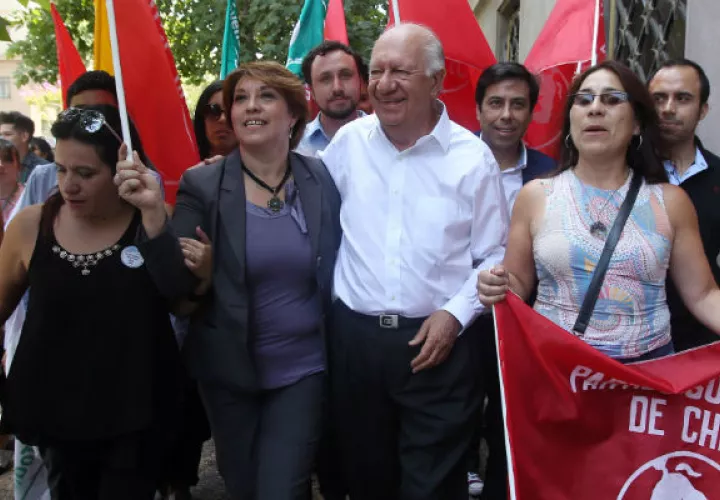 El expresidente chileno Ricardo Lagos en el Consejo Nacional del Partido Por la Democracia. FOTO/EFE