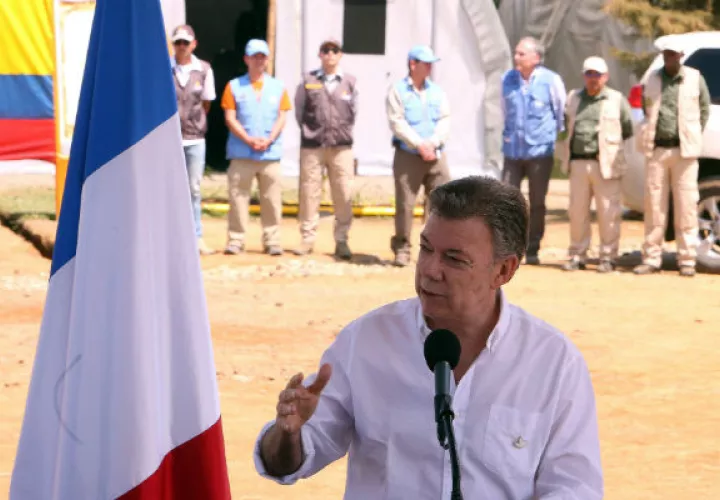 Juan Manuel Santos, asegura que los acuerdos se deben cumplir. FOTO/EFE