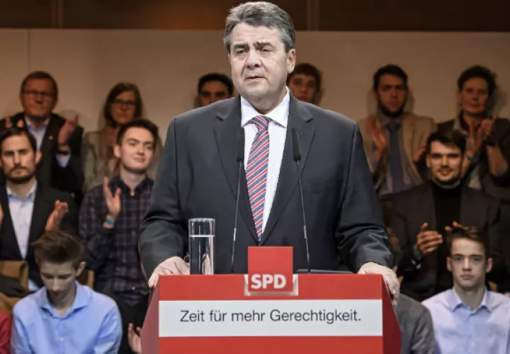 Ministro de Asuntos Exteriores, Sigmar Gabriel. FOTO/AP