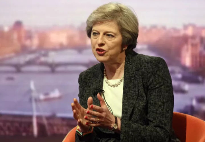 Primera ministra de Gran Bretaña Theresa May. FOTO/AP