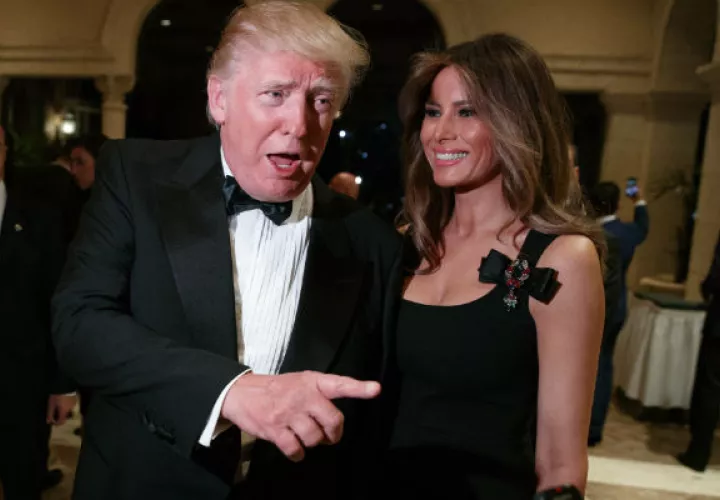 Donald Trump y su esposa Melania Trump. FOTO/AP