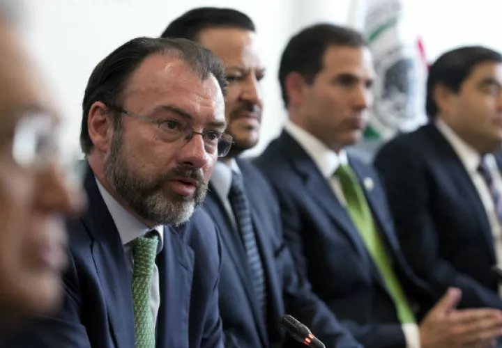 Luis Videgaray, de Relaciones Exteriores de México. Foto/ AP