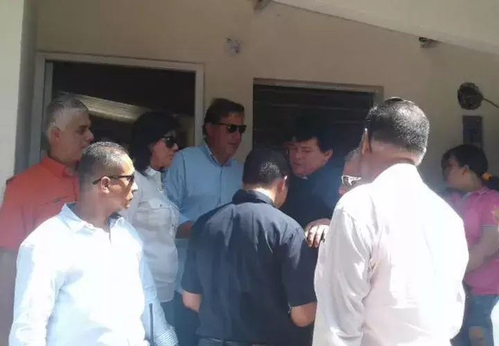Varela dio las declaraciones desde Tonosí / Foto Zenaida Vásquez.