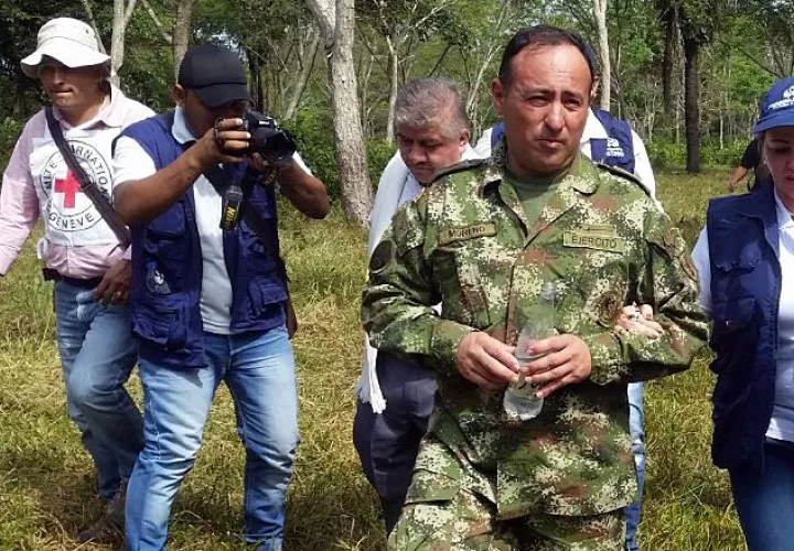 El ELN entrega al soldado del soldado colombiano Fredy Moreno Mahecha. EFE