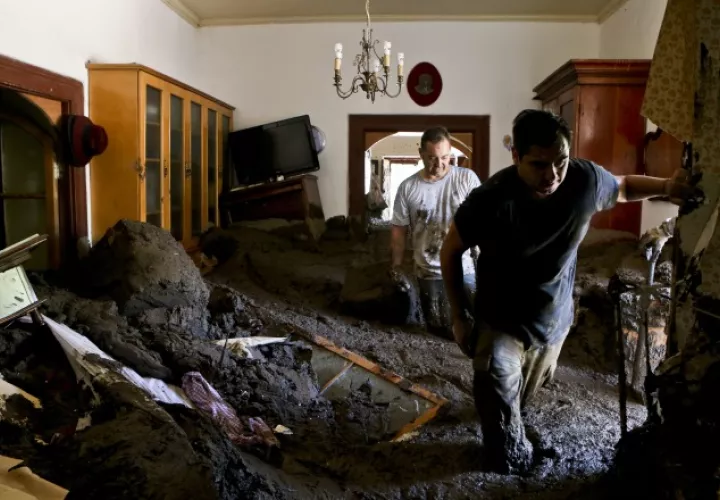 Vivienda afectada. AP