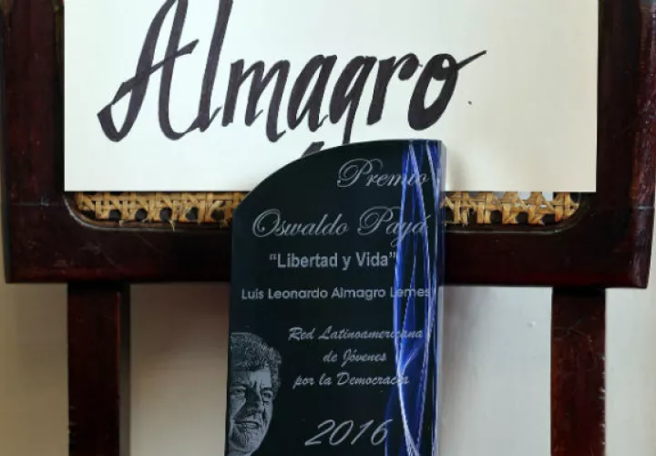 Durante la ceremonia el puesto de Luis Almagro estuvo vacío. FOTO/EFE