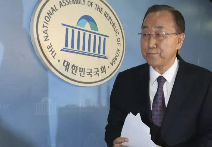 Ban Ki-moon, exsecretario general de Naciones Unidas. Foto/ AP