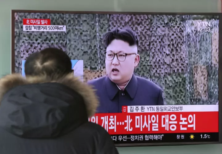 El líder norcoreano Kim Jong-un,informó sobre el éxito del proyecto. FOTO/AP