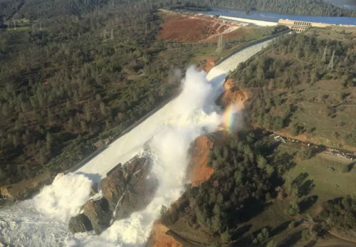 Presa de Oroville, en California. Foto/ AP