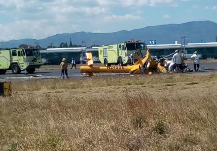El piloto guatemalteco Daniel Castillo, perdió la vida en el accidente. FOTO/EFE