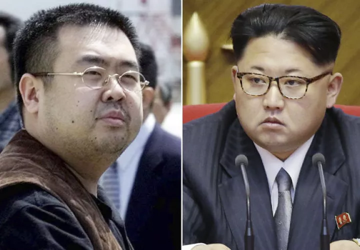 Kim Jong-nam y Kim Jong-un. Foto/ AP