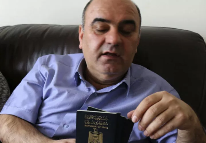 Fuad Sharif, de 51 años,espera cumplir su sueño americano. FOTO/EFE