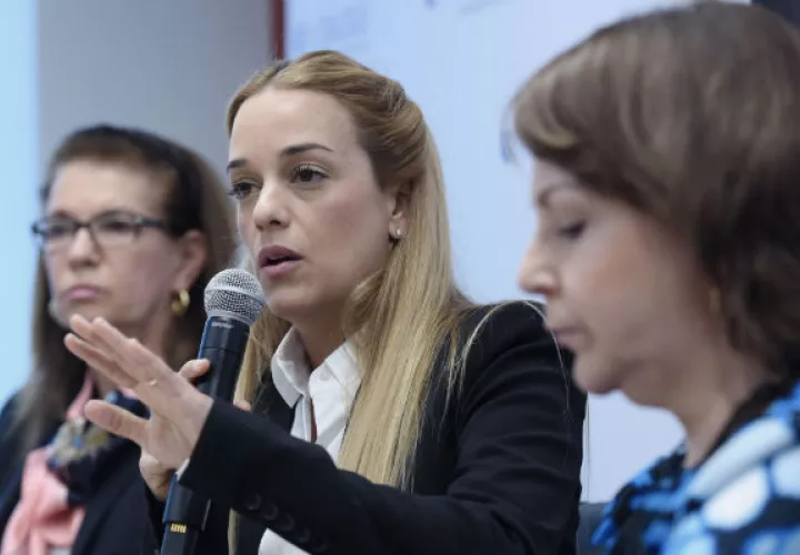 Lilian Tintori y Mitzy de Ledezma, luchan por la libertad de sus esposos. FOTO/EFE