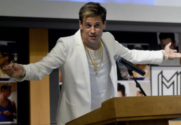 Milo Yiannopoulos, fue invitado a Berkeley por el club republicano del campus. FOTO/AP