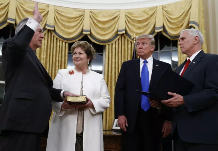 Rex Tillerson, nació en 1952 en Wichita Falls (Texas). FOTO/AP
