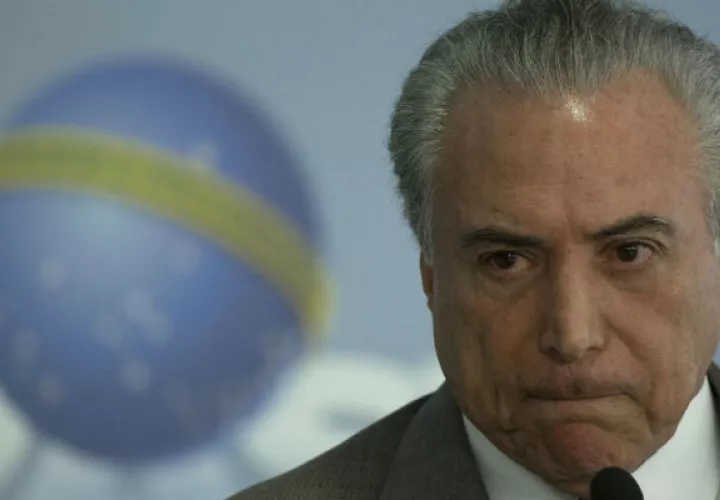 El presidente Michel Temer hizo un pronunciamiento en el que aseguró que las Fuerzas Armadas están "listas para restablecer el orden público" en caso de huelgas de policías. FOTO/EFE
