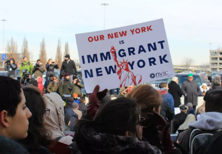 Protestas en Nueva York. Foto: EFE