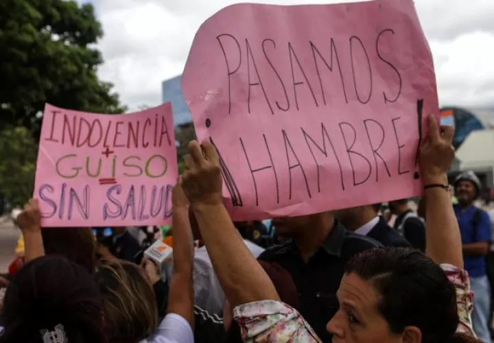 Exigen insumos y que las autoridades atiendan las necesidades del pueblo venezolano. /Foto EFE