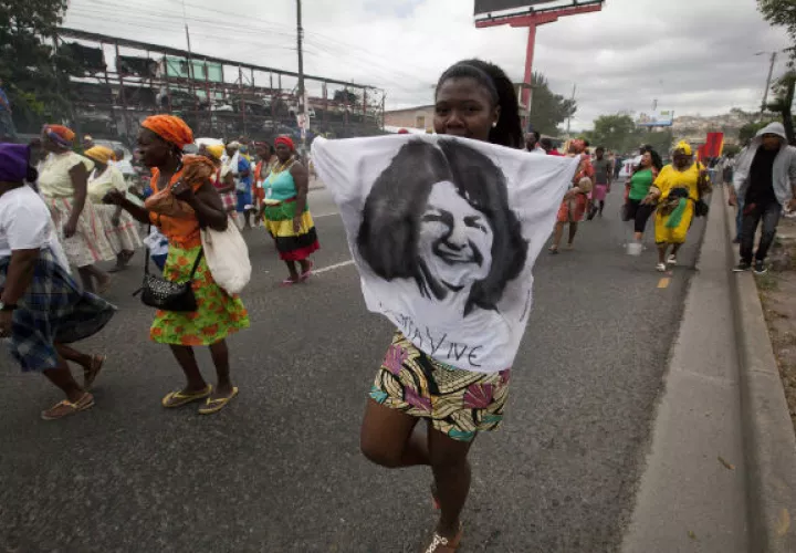 Recuerdan a la ambientalista hondureña Berta Cáceres. FOTO/EFE