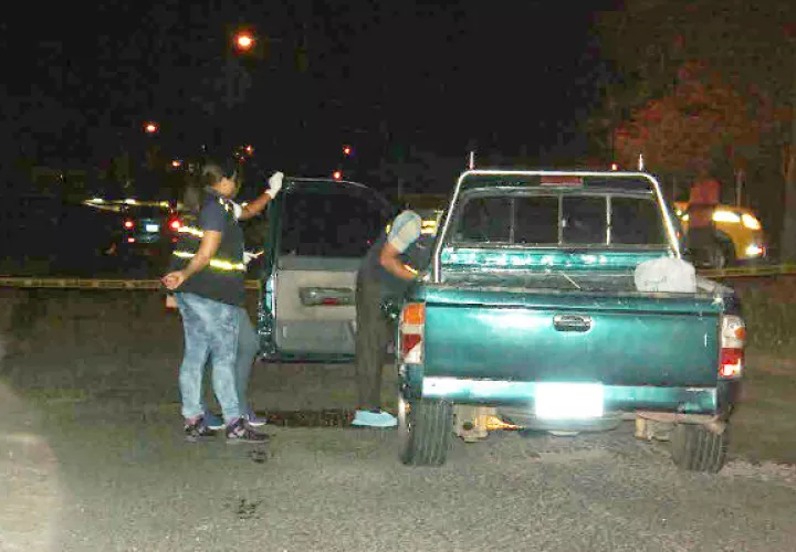 Auto que robaron los malechores en La Chorrera.