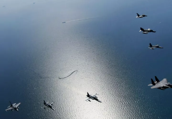 Se realizan maniobras militares en Corea del Sur. FOTO/AP