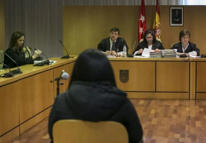 Catalina D.M durante el juicio. Foto/ EFE