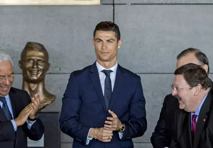 Cristiano fue homenajeado en su ciudad natal. Foto /EFE