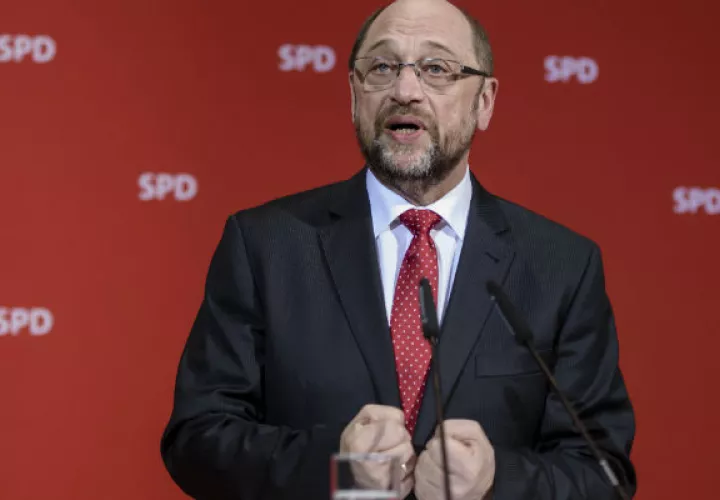 Martin Schulz, líder del Partido Socialdemócrata (SPD), acepta la derrota. FOTO/AP