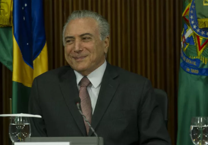 Michel Temer, asumió la presidencia brasileña en agosto pasado luego de que el Congreso destituyera a Dilma Rousseff.