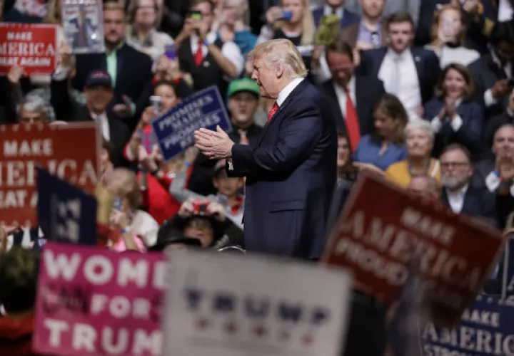 Donald Trump maneja una apretada agenda. FOTO/AP